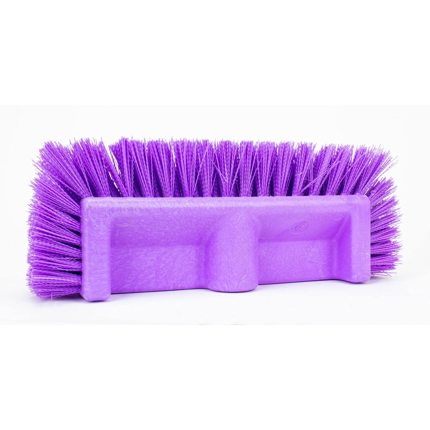 SPARTA Multi-Level Tile Scrub Brush 12" Wide Brush Head, Heavy-Duty Tile Cleaning Brush with End Bristles for Commercial Tiles, Tubs and Floor, Plastic, 12 Inches, Purple, (Pack of 12)