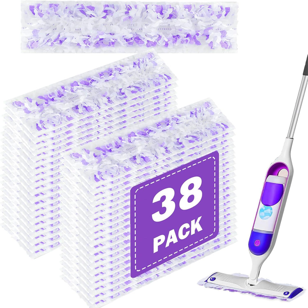 Power Mop Pads Refills for Swiffer PowerMop Multi-Surface Mopping Pad Disposable Replacement Mop Pads Compatible with Swiffer PowerMop,Safe on All Finished Floors,38 Count.