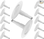 Jolux 12-Pack 5/6" Retrofit LED Recessed Lighting,12W=60W,2700K SoftWhite,800 Lumens,Dimmable Can Lights,Damp Rated,Simple Installation Adjustable Retrofit Downlight,ETL,Bevel Trim