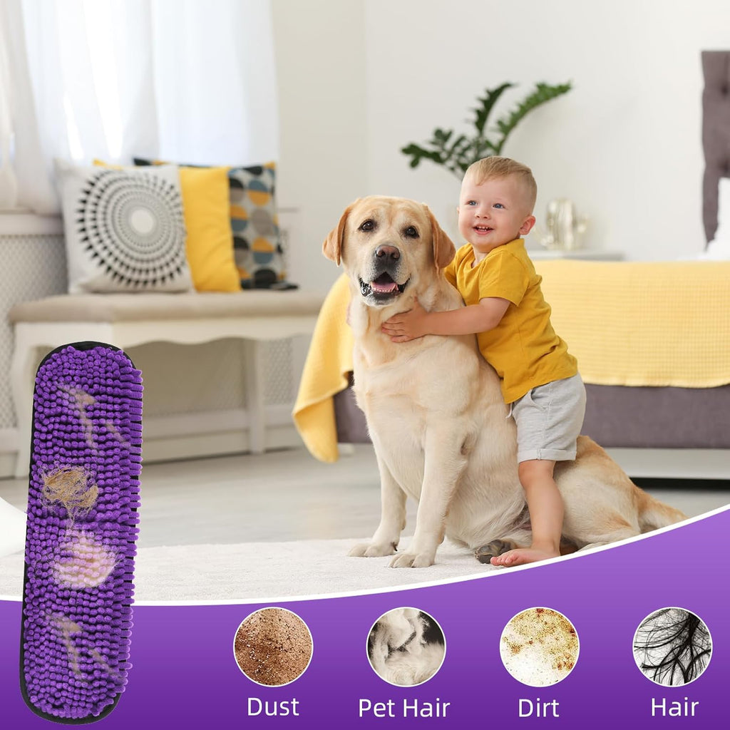 4 Pack Pet Heavy Duty Mop Refills for Swiffer Powermop, Reusable Extra Thick Multi-Surface Dry Mop Pads for 16 Inch and 17 Inch Mop