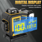 16 Laser Level with 1M Tripod, 4x360° Laser Line, Green Cross Line Laser with Tripod Self-Leveling, Lazer Leveler Tool for Picture Hanging laserpower<1mW, 2 Batteries