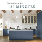 AMY HOWARD AT HOME Chalk-Based One Step Paint for Furniture, Cabinetry, Decor, Finish, and More | No Stripping, Sanding, or Priming | Medium Base | 16 Ounce | Lakai Blue