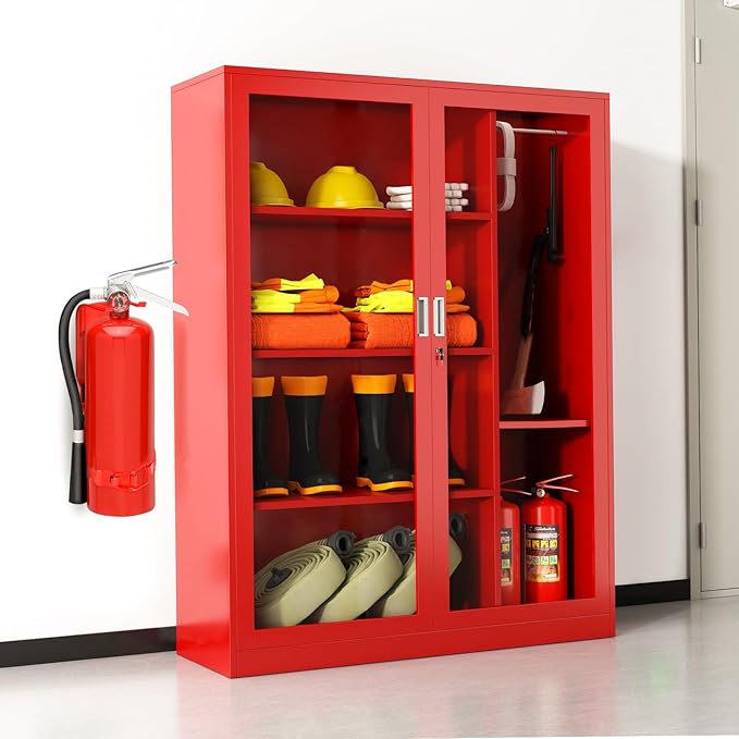 4Pack 2.5LB Fire Extinguisher Mount,fire Extinguisher Bracket for Vehicle,Car, Boat, Truck,Home,fire Extinguisher Holder Wall Mount,fire Extinguisher Hanger (Red)