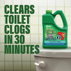 Green Gobbler Liquid Toilet Plunger | Clog Remover | Safe for Toilets and Septic | No Plunger Needed | 5 Uses