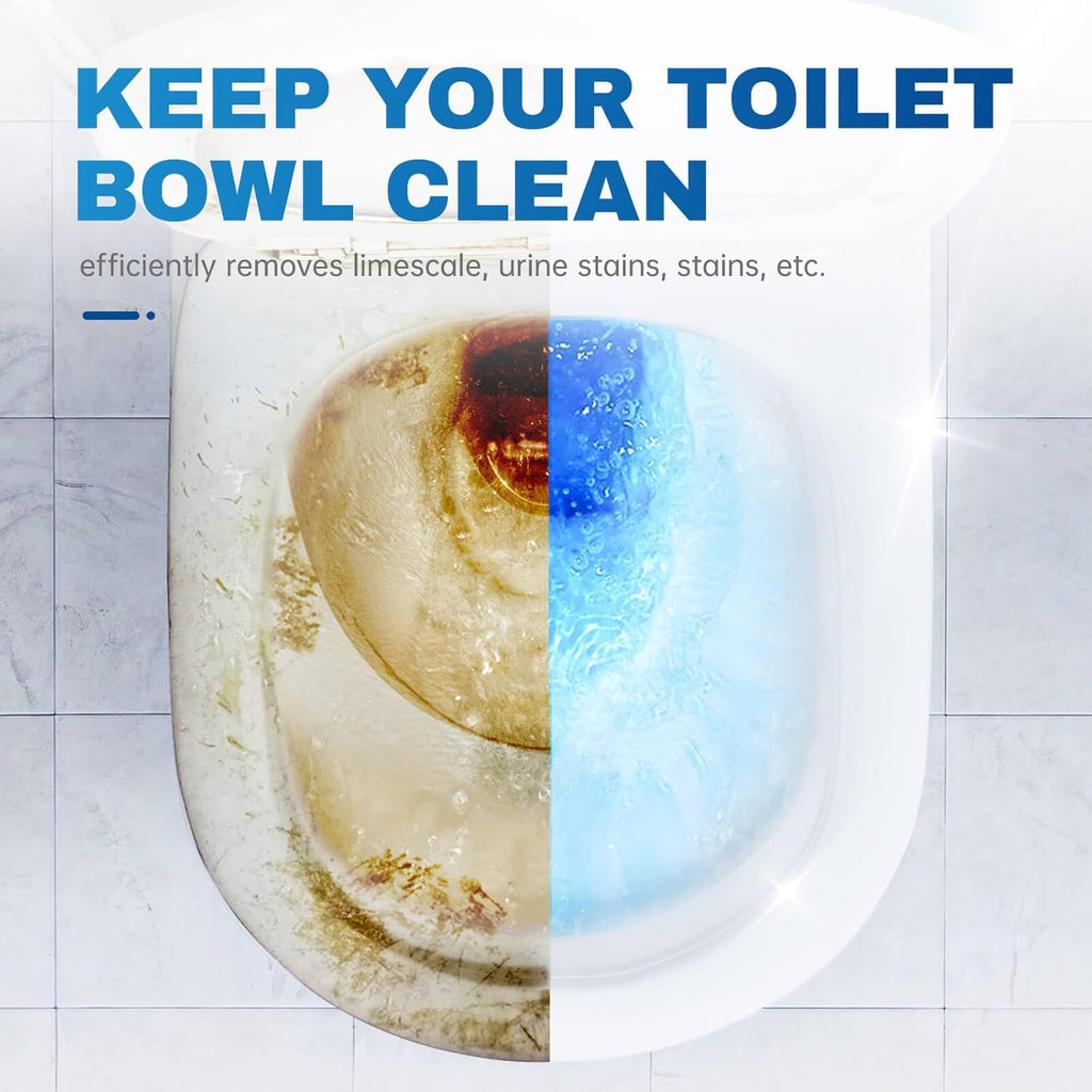 Vacplus Toilet Bowl Cleaners - 3 Pack, Automatic Long-Lasting Toilet Cleaner Bottles, Easy-to-Use & Powerful Cleaning