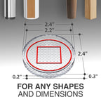 X-Protector Furniture Cups - 4 PCS 2.2" - Non Slip Furniture Pads for Hardwood Floors - Transparent Floor Protectors - Bed Stoppers to Prevent Sliding - Keep Furniture from Sliding on Floor! (Round)