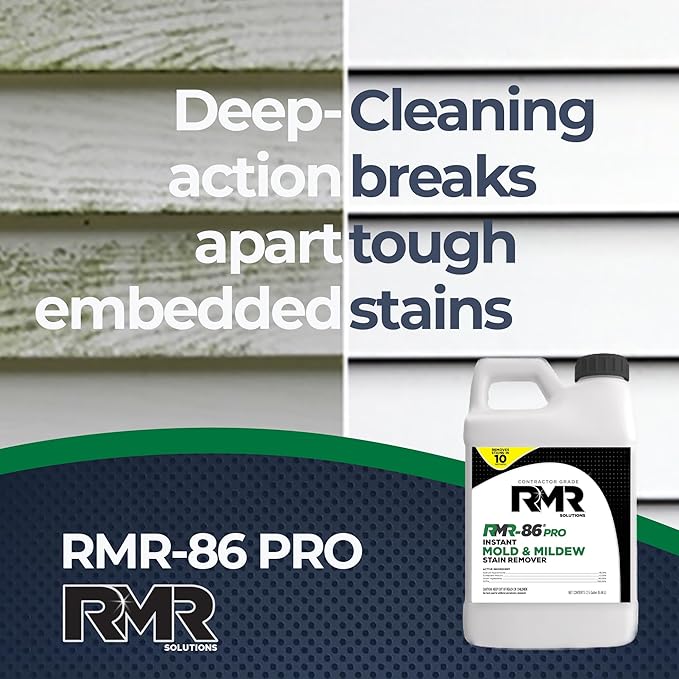 RMR-86 Pro Instant Mold Stain & Mildew Stain Remover - Contractor Grade Cleaning Solution, Professional Quality Formula, Odor Removal, 2.5 Gallon, 2 Pack