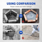 2026 New Concrete Crack Filler, Heavy-Duty Concrete Crack Repair Adhesive with Fill Tip– Quick-Drying Waterproof Sealer for Outdoor Concretes, Home Repairs, and Renovations (White, 200G)
