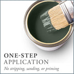 AMY HOWARD AT HOME Chalk-Based One Step Paint for Furniture, Cabinetry, Decor, Finish, and More | No Stripping, Sanding, or Priming | Dark Base | 16 Ounce | Cherbourg