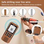 Stud Finder Wall Scanner, 5 in 1 Stud Detector with HD LCD Display, Stud Locator with Upgraded Smart Sensor Audio Alarm, Stud Sensor Beam Finders for Wall Wood Metal Studs AC Wire Joist Metal Pipe