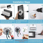 4 Pack 6000K Outdoor Porch Lights, 18W 1800LM LED Wall Lighting, IP65 Waterproof Rustproof Aluminum Modern Exterior Fixtures for Front Door, Patio, Backyard