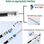 Pull Down Kitchen Faucet Hose Replacement M15*1MM (Upgrade G1/2, 360 Rotatable) With Quick Connect, 59-Inch for Pluggable Nylon Hose,Compatiblity for WOWOW,OWOFAN,FORIOUS,APPASO,WEWE facuet parts