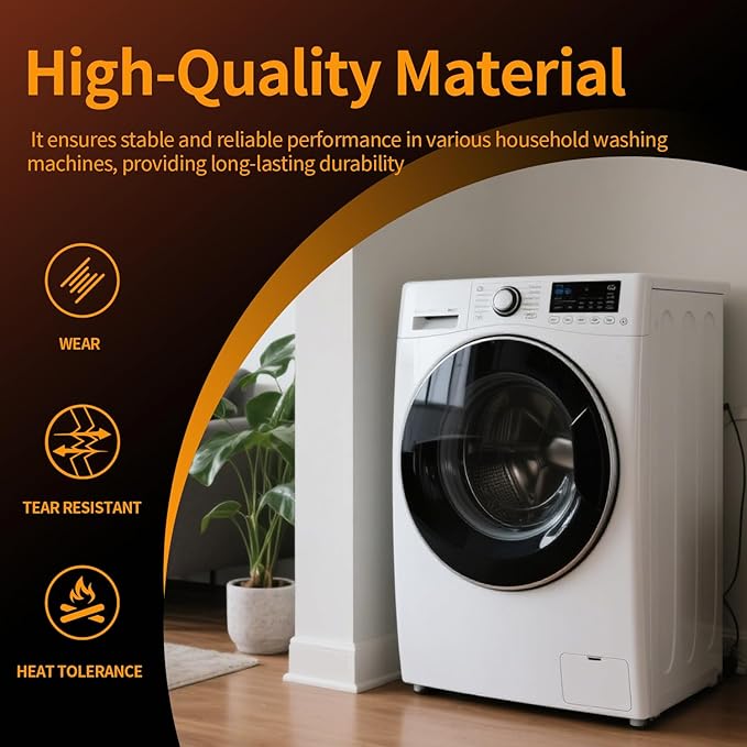 253C1275P001 (Polyv Belt 6:1) Washer Drive Belt Fits for LG, GE, Kenmore Washer and More Replaces EDR5P001X1