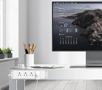 45W USB-C Fast Charging Under Desk Power Strip,12 Outlet Mountable Power Strip with 4 USB,1200J Surge Protection,6FT Flat Extension Cord