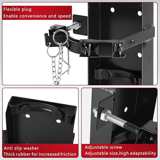 Heavy Duty Fire Extinguisher Bracket for 10lb Dry/5lb Co2 Extinguisher, Fire Extinguisher Mount Bracket, Metal Wall Mount Fire Extinguishers Holder for Vehicle, Boat, Marine, Truck, Home, School