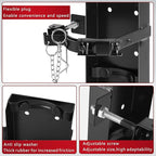 Heavy Duty Fire Extinguisher Bracket for 10lb Dry/5lb Co2 Extinguisher, Fire Extinguisher Mount Bracket, Metal Wall Mount Fire Extinguishers Holder for Vehicle, Boat, Marine, Truck, Home, School