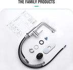 CREA Sink Faucets with Sprayer - Pull Out Bathroom Faucet - Single Hole 1 Handle Bar Faucets for Mini Pre Sink RV Outdoor Laundry Room - Chrome Stainless Steel