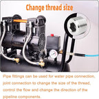 GASHER 20Pcs Stainless Steel Internal Hex Thread Socket Pipe Plug Fitting 1/8" 1/4" 3/8" 1/2" NPT Male