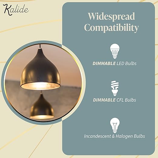 TOPGREENER Kalide Dimmer Paddle Light Switch, LED Slide Dimmer Switch, Full Range Dimming, Single Pole/3-Way, Dimmable 300W LED/CFL Lights, Neutral Wire Not Required, Wall Plate Included, White,1 Pack