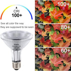 Vinaco PAR30 Long Neck Halogen 39W 120V (50W Equivalent), Long Lasting 6 Pack PAR30L Flood Light Bulb, PAR30 Dimmable, High Output 500LM with PAR 30 E26 Warm White 2800K Indoor Outdoor PAR30LN