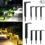 Sunvivo Solar Path Lights,2 Modes(Cold White or Warm White),Bright Solar Path Light Outdoor Waterproof,Perfect Elegant Guide Light or Deco for Yard,Garden,Lawn,Sideway,Driveway,Outdoor Event(8Pack)