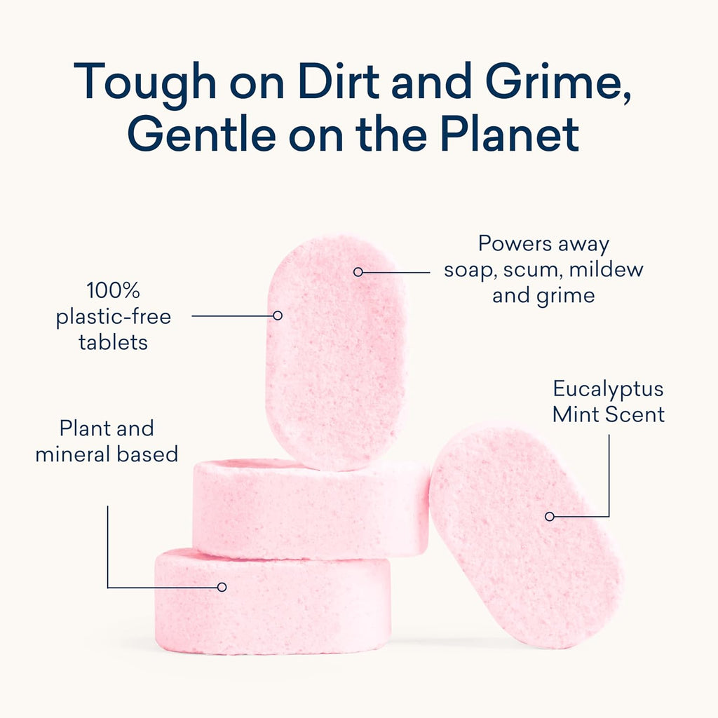 BLUELAND Bathroom Cleaner, 10-Pack Refill, Eucalyptus Mint Scent, Eco-Friendly Cleaning Supplies, 10x 24 Fl oz