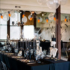 25 Pack C7 Halloween Replacement Bulbs, Ceramic Orange Christmas Light Bulbs for Indoor/Outdoor String Lights, E12/C7 Candelabra Base, 5W Incandescent Night Light Bulbs