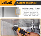 LEILUO 6Pcs Diamond Oscillating Multi Tool Blades Kit for Grout Removal Fit DeWalt Milwaukee Makita Ryobi and More