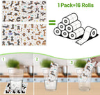 Dachshund Dog Gifts Swedish Dishcloths, 6 Pack Swedish Dish Cloths for Kitchen, Dog Absorbent Reusable Cellulose Sponge Cloths Kitchen Towels