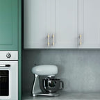 Asidrama 10 Pack 3 Inch(76mm) Champagne Bronze and Brushed Satin Nickel Kitchen Cabinet Handles, Cabinet Pulls Kitchen Cabinet Hardware Cupboard Handles Drawer Pulls