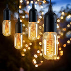 Edison Bulbs,4-Pack Vingtage Filament Light Bulb,T45 2700K Warm Light 40 Watt,110V-130V E26/E27 Base Dimmable Decorative Antique Screw Light Bulbs for Home Lighting Fixtures