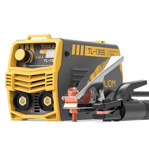 TOOLIOM 135A 110V Mini Stick Welder MMA ARC Welder Machine DC Inverter Welder with Digital Display Portable Welding Machine