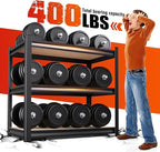 3 Tier Garage Shelving,Garage Storage Shelves,Adjustable Heavy Duty Metal Shelving Units and Storage Large Rack,Utility Steel Shelf For Shop Warehouse Industrial Pantry Basement Organizers 33"x35"x16"