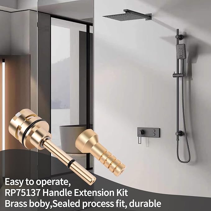 RP51918 3 Setting Diverter Cartridge-3-Setting Diverter Compatible With RP51918 Replacement Part Set,3 Way Shower Diverter Valve,2 Individual Positions, 1 Shared Position, Brass Construction.