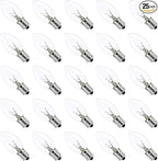 C9 Replacement Bulbs - 25 Pack Christmas Light Replacement Bulbs Waterproof, UL Certified for Indoor & Outdoor String Lights, E17 Base, 7 Watt