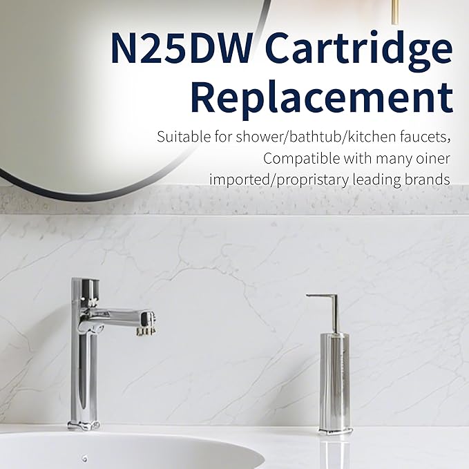 N25DW Faucet Cartridge,CUPC/NSF/IAPMO Certified,Replacement parts for 974-074/1093674 Kitchen Faucet,Diameter 25mm