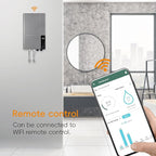 Electric Tankless Water Heater WINTEMP 27kW 240V, Whole House Hot Water Supply, On Demand Instant Endless Water Heater, with LED Temperature Display, WiFi Control, Up to 6.3 GPM, ETL Certified