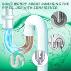 Drain Cleaner Powder, Powerful Pipeline Dredging Agent, Kitchen Unblocker, Sink and Drain Cleaner Powder for Kitchen Toilet（3Pcs）