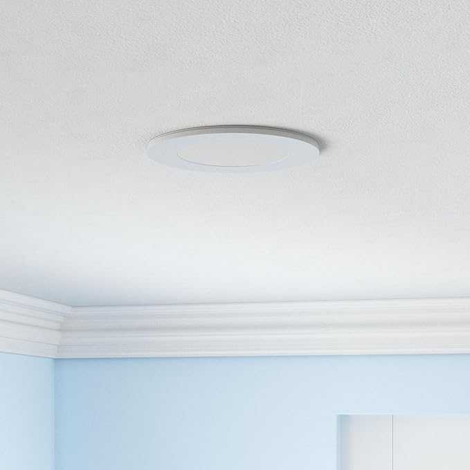 CycevSun 4 Inch LED Recessed Lights with Night Light - Canless Ultra Thin Wafer Downlight Pot Outdoor Exterior Soffit Lighting, Dimmable & 5 CCTSelectable, 9W, ETL & Energy Star, 2 Pack