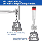 1 Piece 25LBs Telescoping Magnetic Pickup Tool, Multifunction Magnet Hanger with Pen Clip Design, Magnet Stick Rod Extendable 7" to 30.5" for Men, Birthday, Father's Day, Holiday Gift