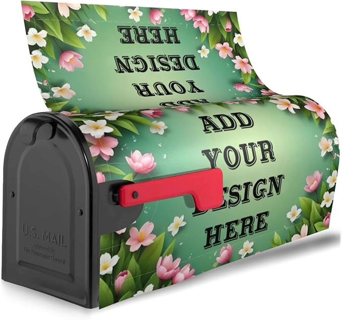 Custom Personalized Mailbox Covers Add Photo Picture Family Name House Address Text Magnetic Mail Cover for Home Garden Yard-3