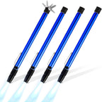 4 Pieces 3.5LBs Telescoping Magnetic Flashlight Pickup Tool with LED Lights, Magnet Stick Rod Extendable 7" to 27" for Men, Birthday, Father's Day, Christmas Gift