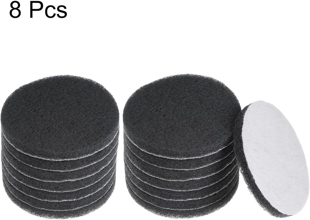 HARFINGTON 8pcs Drill Power Brush 4 Inch Tile Scrubber Scouring Pads 800-1000 Grit for Bathroom Kitchen Household Cleaning