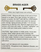 Generic Brass Ager Liquid 32oz. Tarnish Solid Brass with Antique Patina Oxidizer Vintage Finish DIY