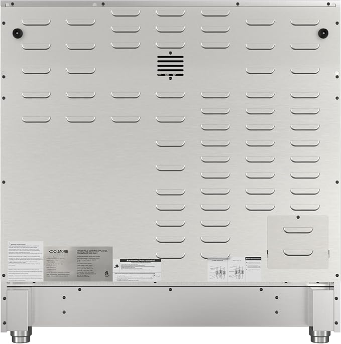 KoolMore 36 in. Professional Induction Oven Range with 11 Kw, Polished Glass Ceramic Cooktop, 7.8 Kw True Convection Oven, 6 Cu. Ft. Capacity, 240 Volts, CSA Certified in Stainless-Steel