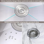 SHACO 15x20 Inch Drop In Bar Sink, Small Kitchen Sink for RV, 16 Gauge 304 Stainless Steel Topmount Handmade Wet Prep Single Bowl for Yard Office Utility Laundry with Grid & Drain