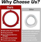 Triple-Lip Design Flush Valve Seal for Kohler, 5 Pcs Upgraded Silicone Material Canister Toilet Tank Parts Gasket Replacement for GP1059291, for Easy Install and Uninstall