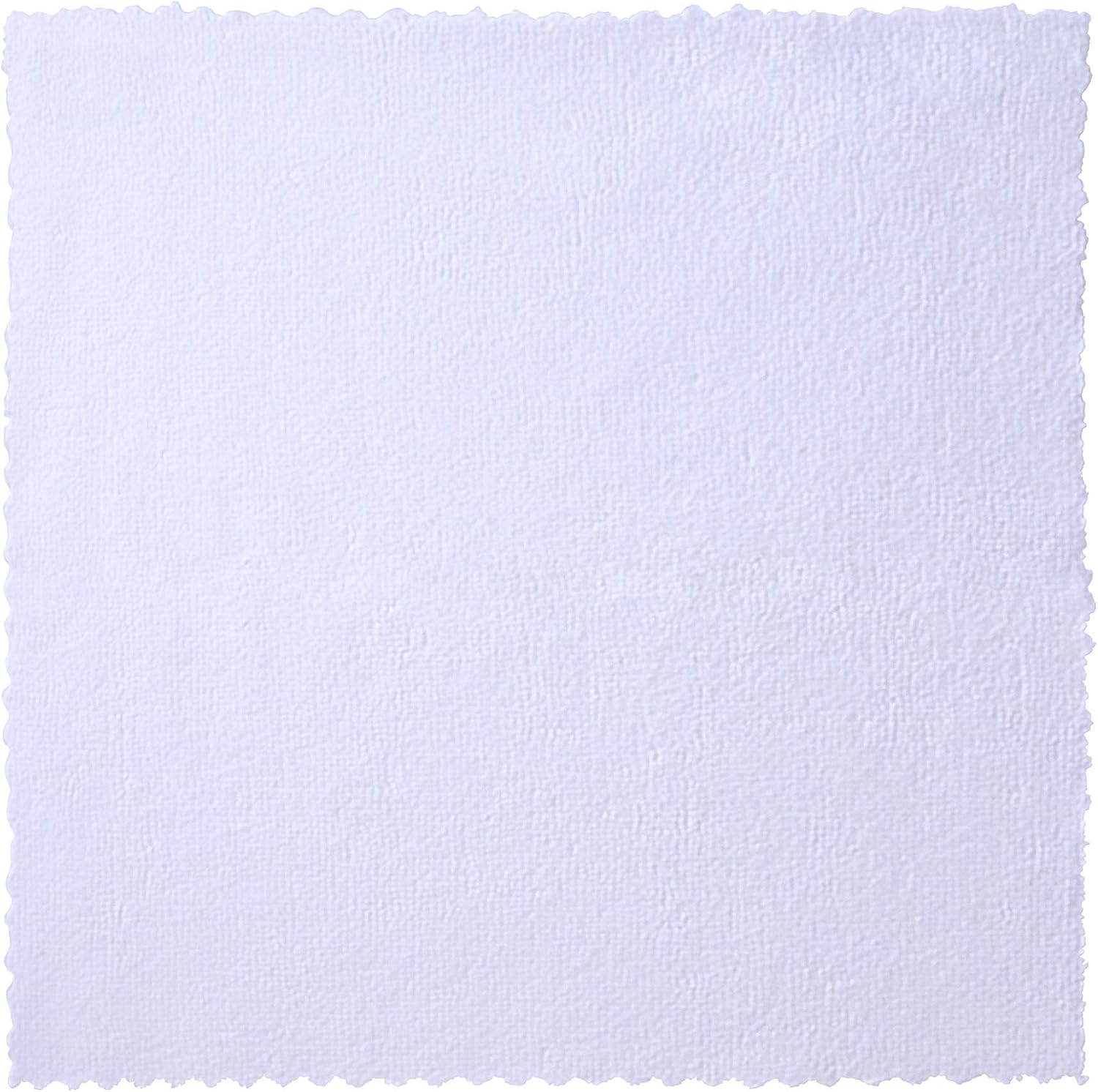 Eurow 200GSM Microfiber Cleaning and Drying Cloths with Dispenser Box, Reusable, Streak-Free, Scratch-Free, Ultra Absorbent, Edgeless for All Surface Types, 12x12in, 50-Pack, White