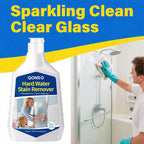 Hard Water Stain Remover, Shower Glass Door Cleaner Cream For Hard Water Stain,Bathroom Glass,Windows,Tile,Grout,Toilet Bowl,Calcium Build Up,Hard Water Cleaner 16.91 Oz (670 Grams)
