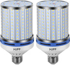 HJFF 2 Pack Led Light Bulb 700W Equivalent 11000 Lumen 6000K Led Corn Light Bulb E26/E27 Medium Base 70W led Bulb for Outdoor Indoor Led Corn Bulb Area Garage Warehouse Workshop Street Backyard